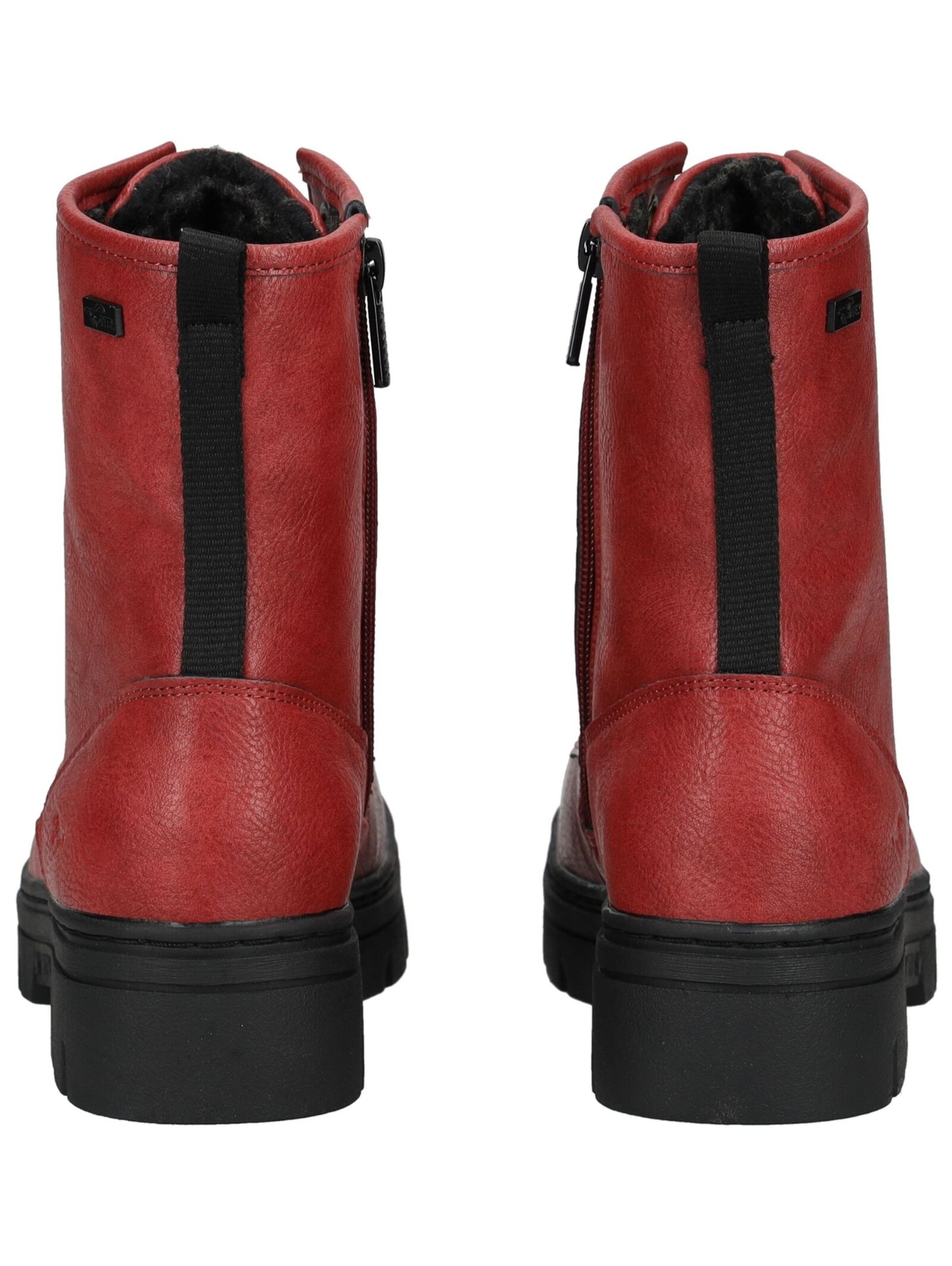 MUSTANG Schnürstiefelette in Rot