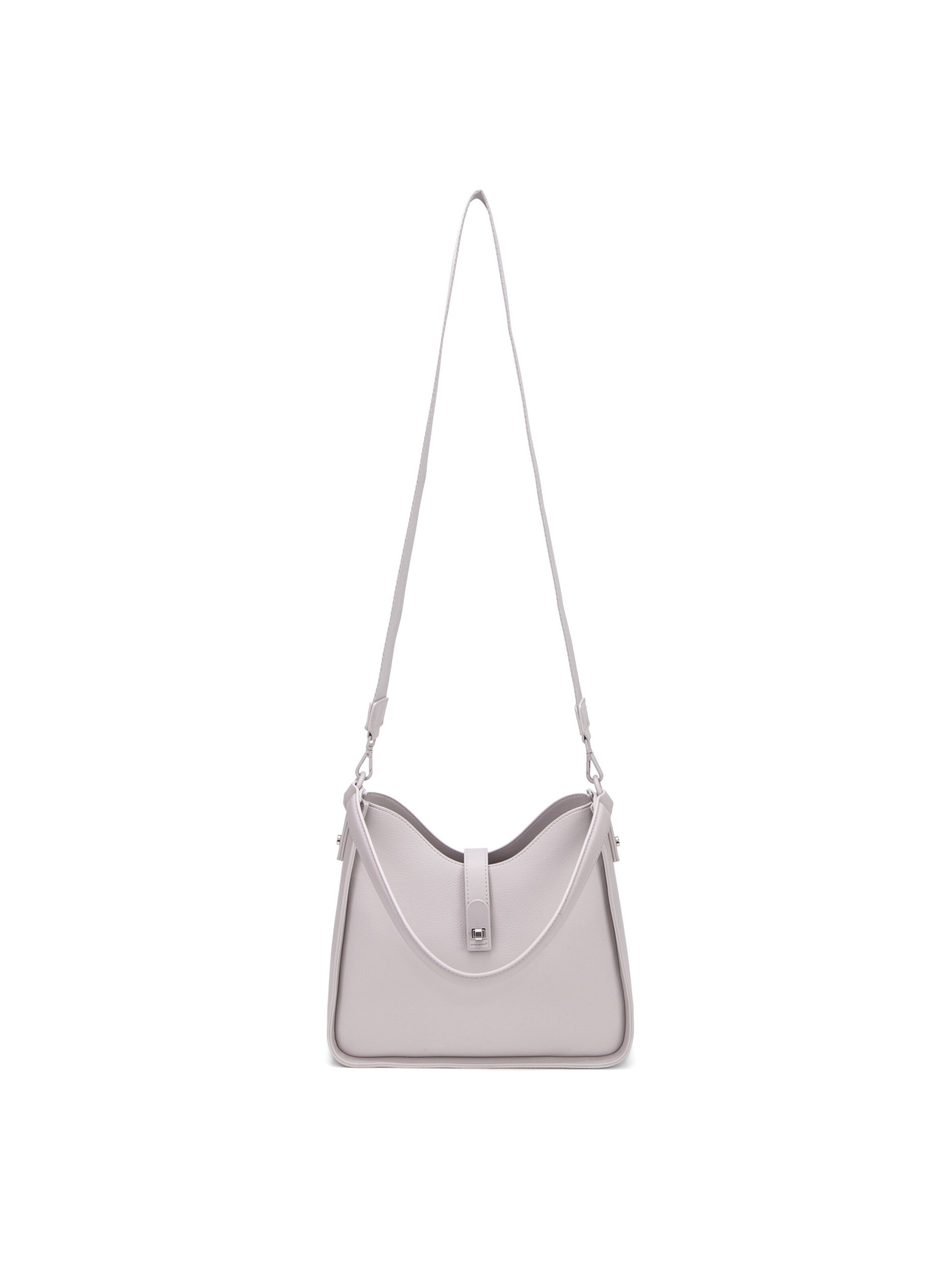 Borsa a spalla 'Borsa a Spalla David Jones Ecopelle con Chiusura Bottone e Zip' di David Jones in lilla