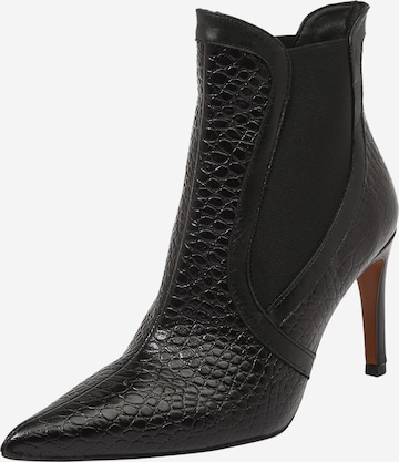 GOLD Ankle Boots in Black: front