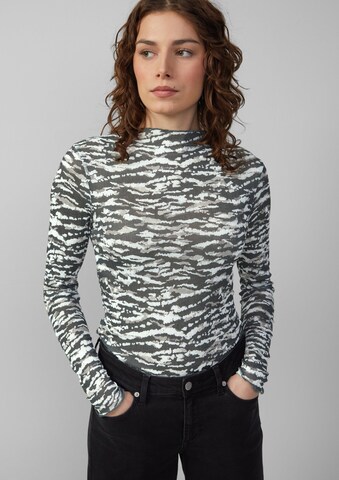 QS Shirt in Zwart: voorkant
