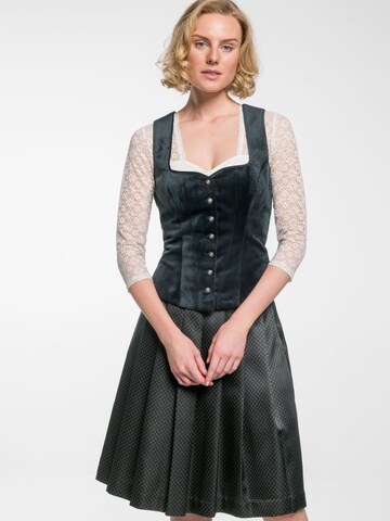 SPIETH & WENSKY Traditional bodice 'Esslingen' in Green: front