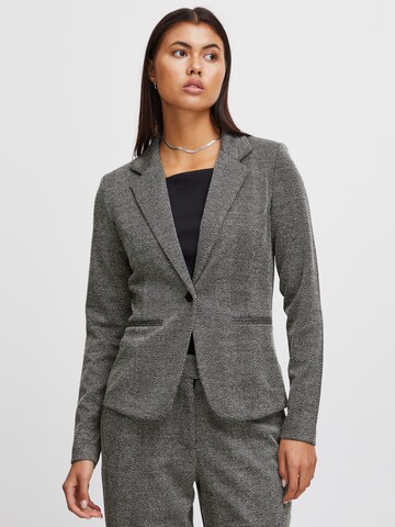 ICHI Blazers 'Kate' in Zwart: voorkant