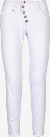 Buena Vista Slim fit Pants in White: front