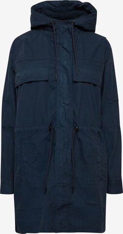 Fransa Between-Seasons Parka 'Harlow' in Blue: front