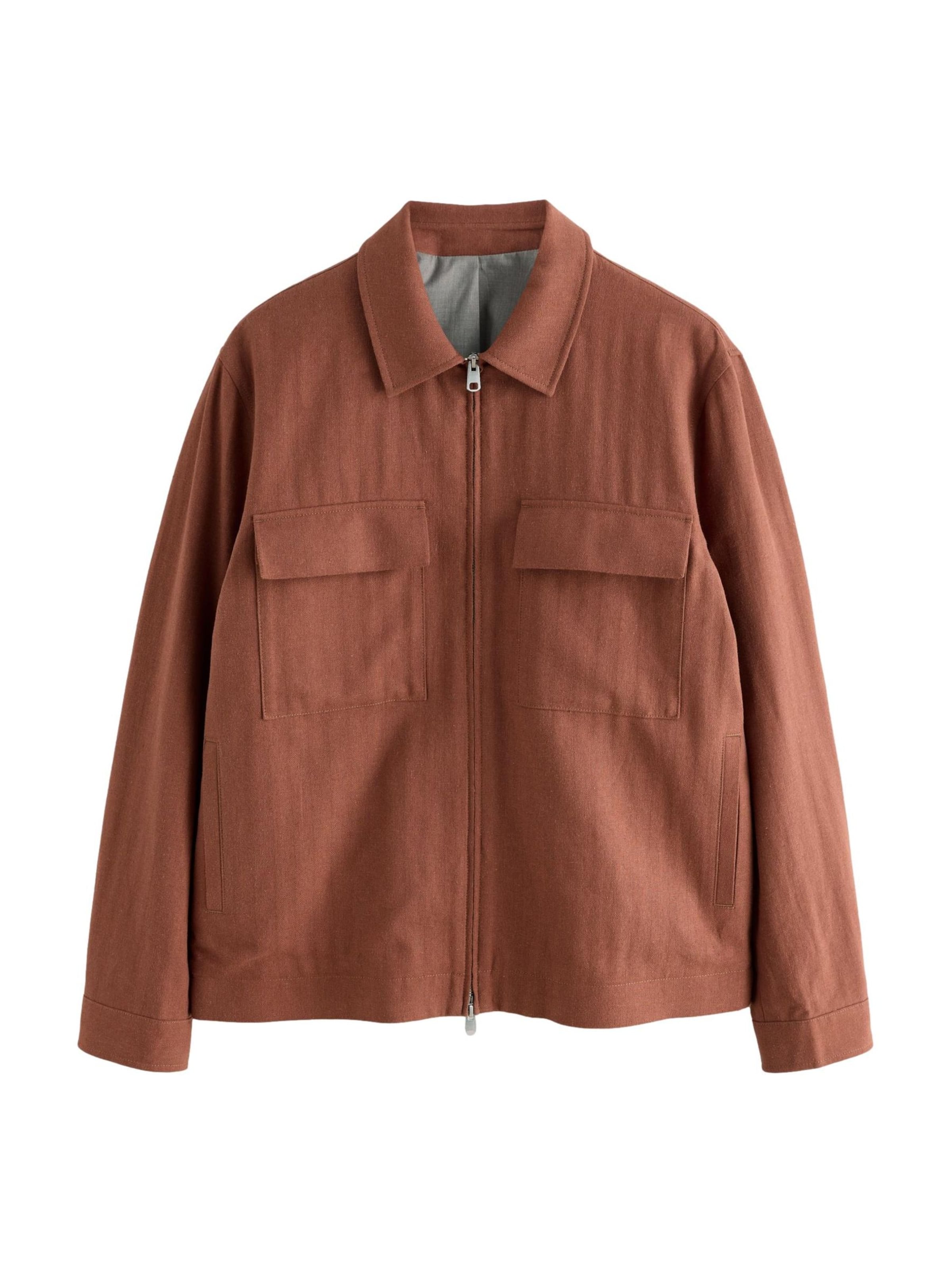 Next Tussenjas in Bruin: voorkant