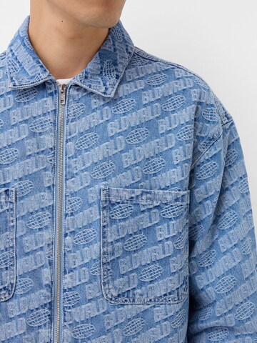 Bershka Between-Season Jacket in Blue