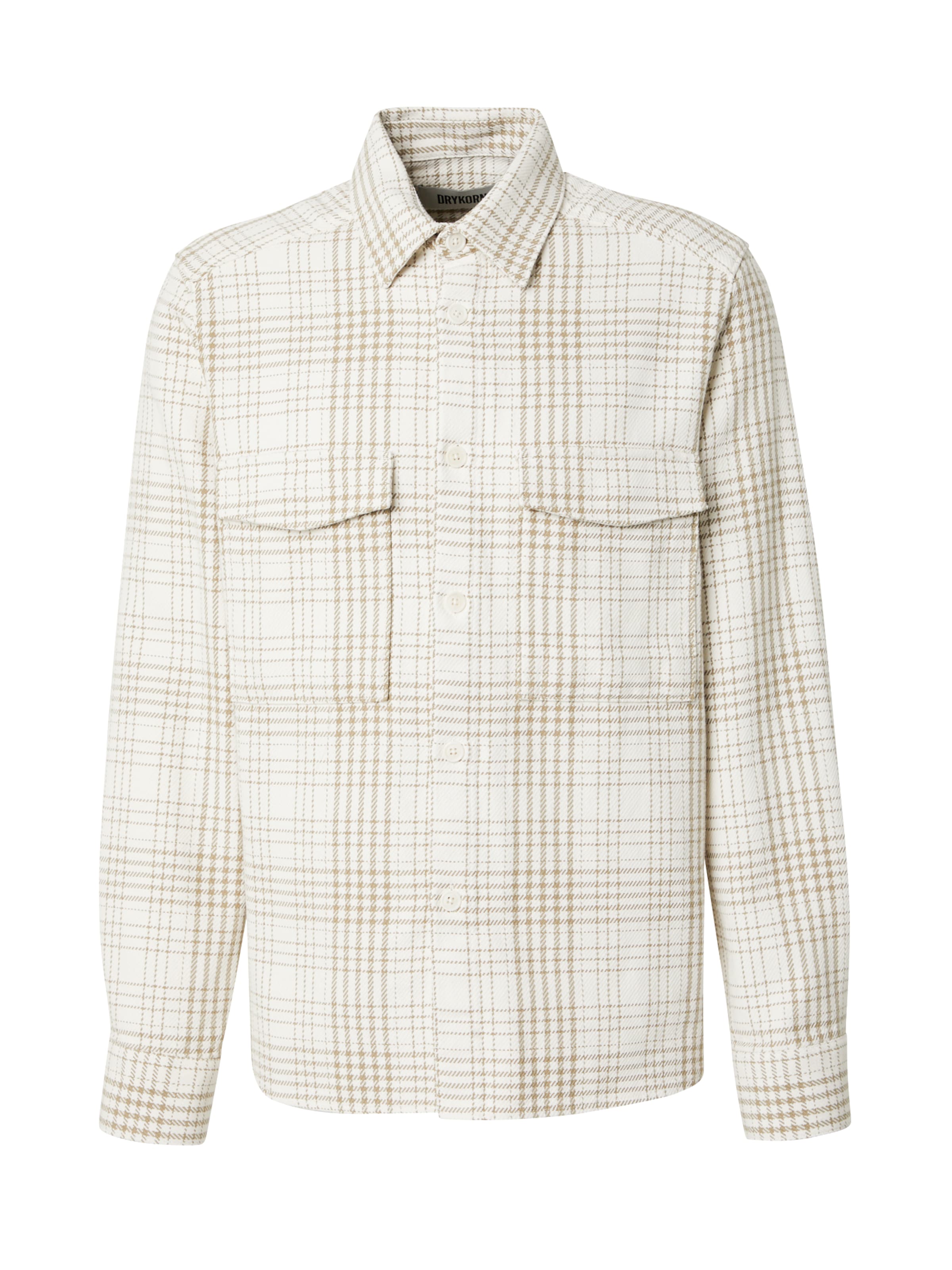 DRYKORN Regular fit Πουκάμισο 'GUNRAY' σε μπεζ: μπροστά