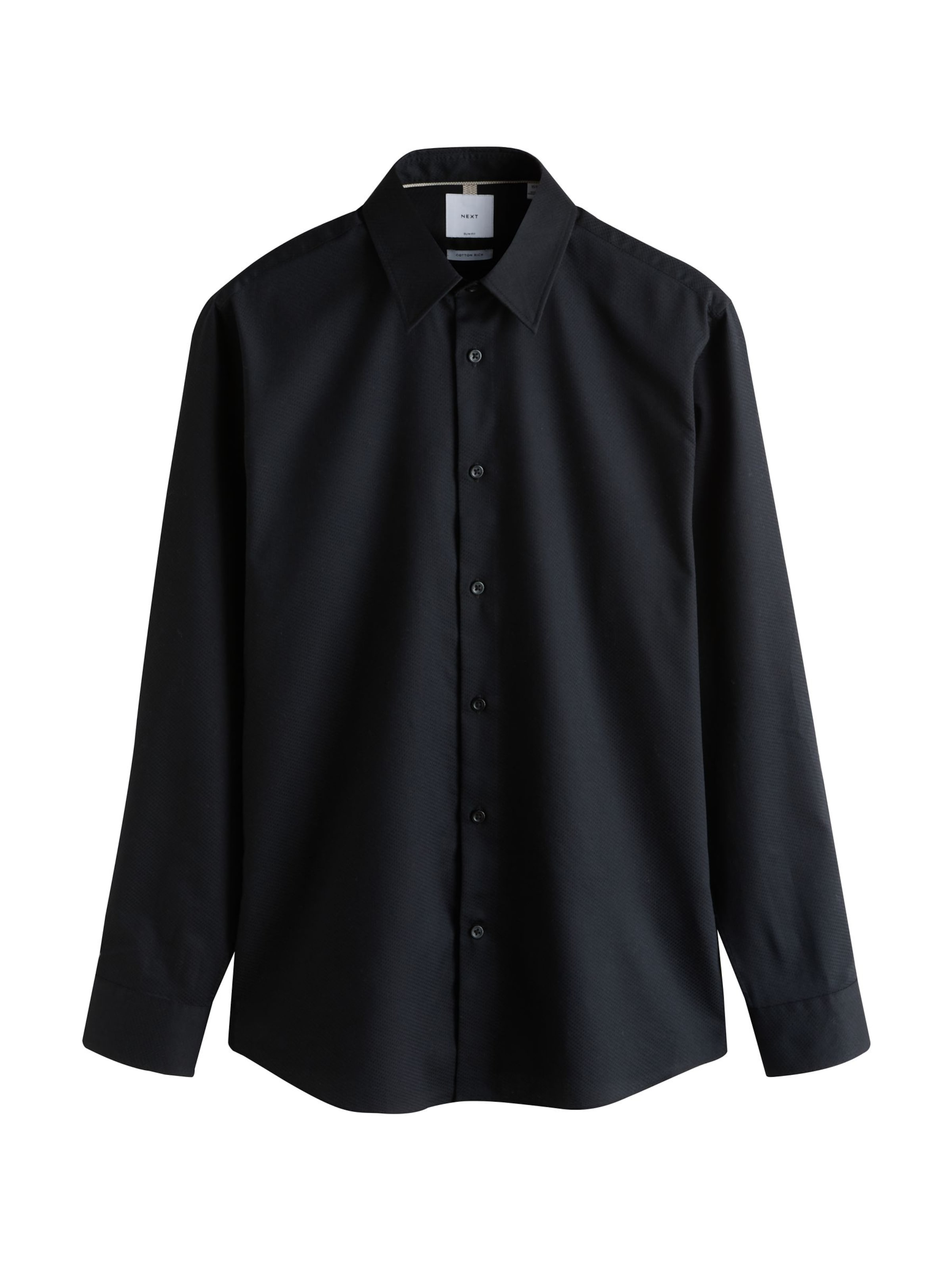 Chemise Next en noir : devant