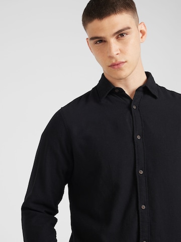 Coupe slim Chemise 'JJJOSHUA' JACK & JONES en noir