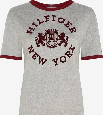 T-shirt 'VARSITY' Tommy Hilfiger Curve en gris : devant