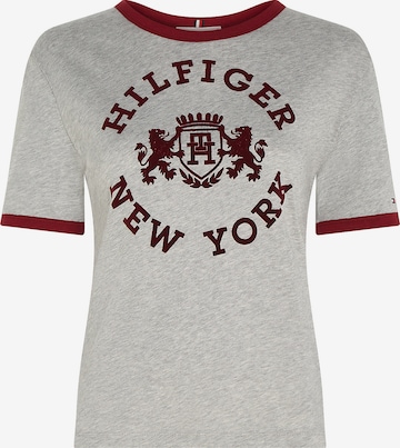 T-shirt 'VARSITY' Tommy Hilfiger Curve en gris : devant