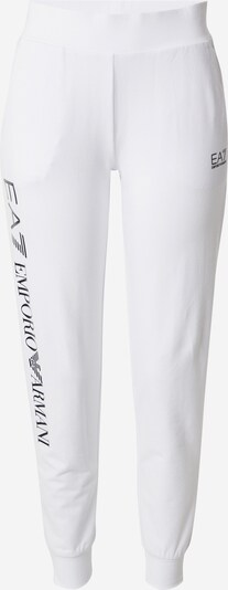 Pantaloni EA7 Emporio Armani di colore nero / bianco, Visualizzazione prodotti