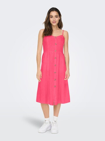 ONLY Letné šaty 'Luna' - ružová: predná strana