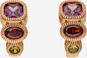 Boucles d'oreilles faina en or : devant