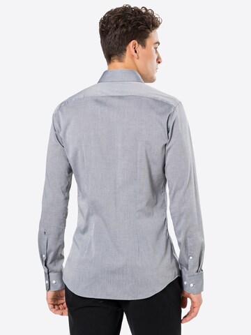 SEIDENSTICKER جينز مضبوط قميص لأوساط العمل بلون رمادي
