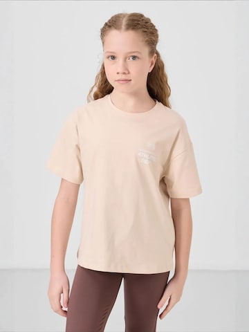 T-Shirt Tommy Life en beige : devant