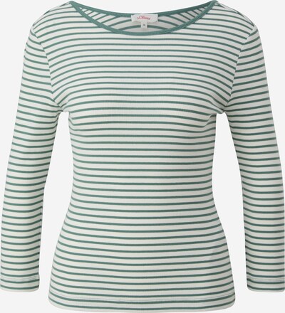 s.Oliver Shirt in grün / weiß, Produktansicht