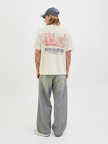 JACK & JONES Тениска 'JORYORK' в бяло