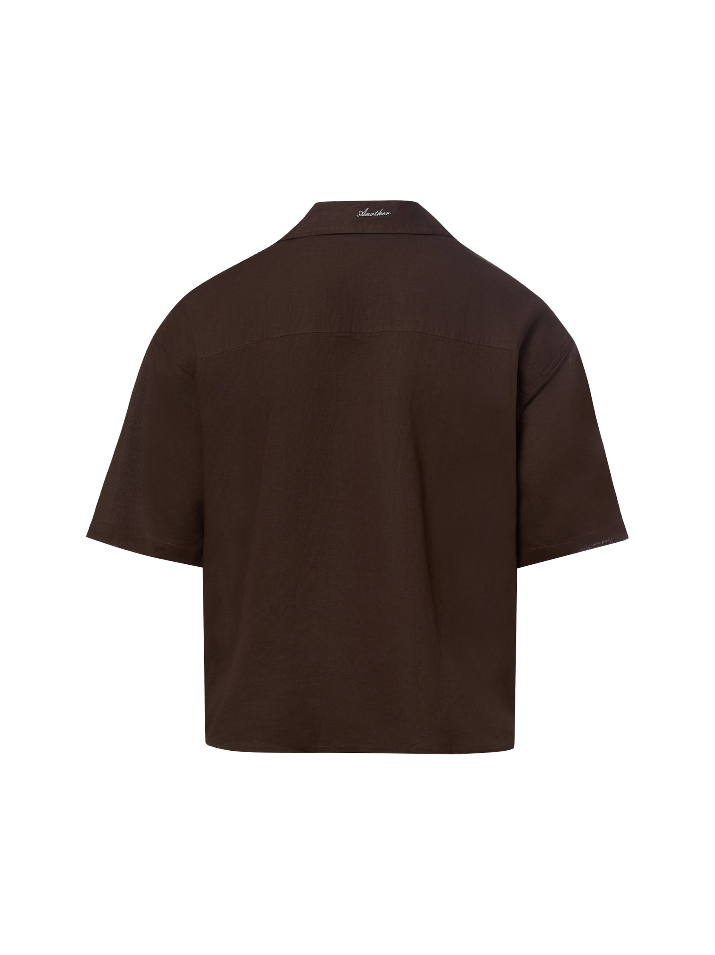 Another Cotton Lab Comfort Fit Hemd in Braun