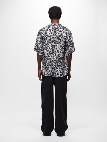 Young Poets Comfort fit Button Up Shirt 'Fox' in Black
