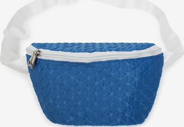 styleBREAKER Gürteltasche 'Bauchtasche geometrische Prägung, Gürteltasche' in Blau: Vorderseite