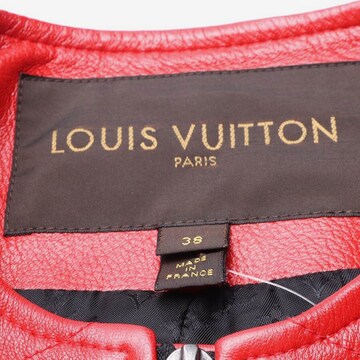 Louis Vuitton Lederjacke / Ledermantel S in Rot