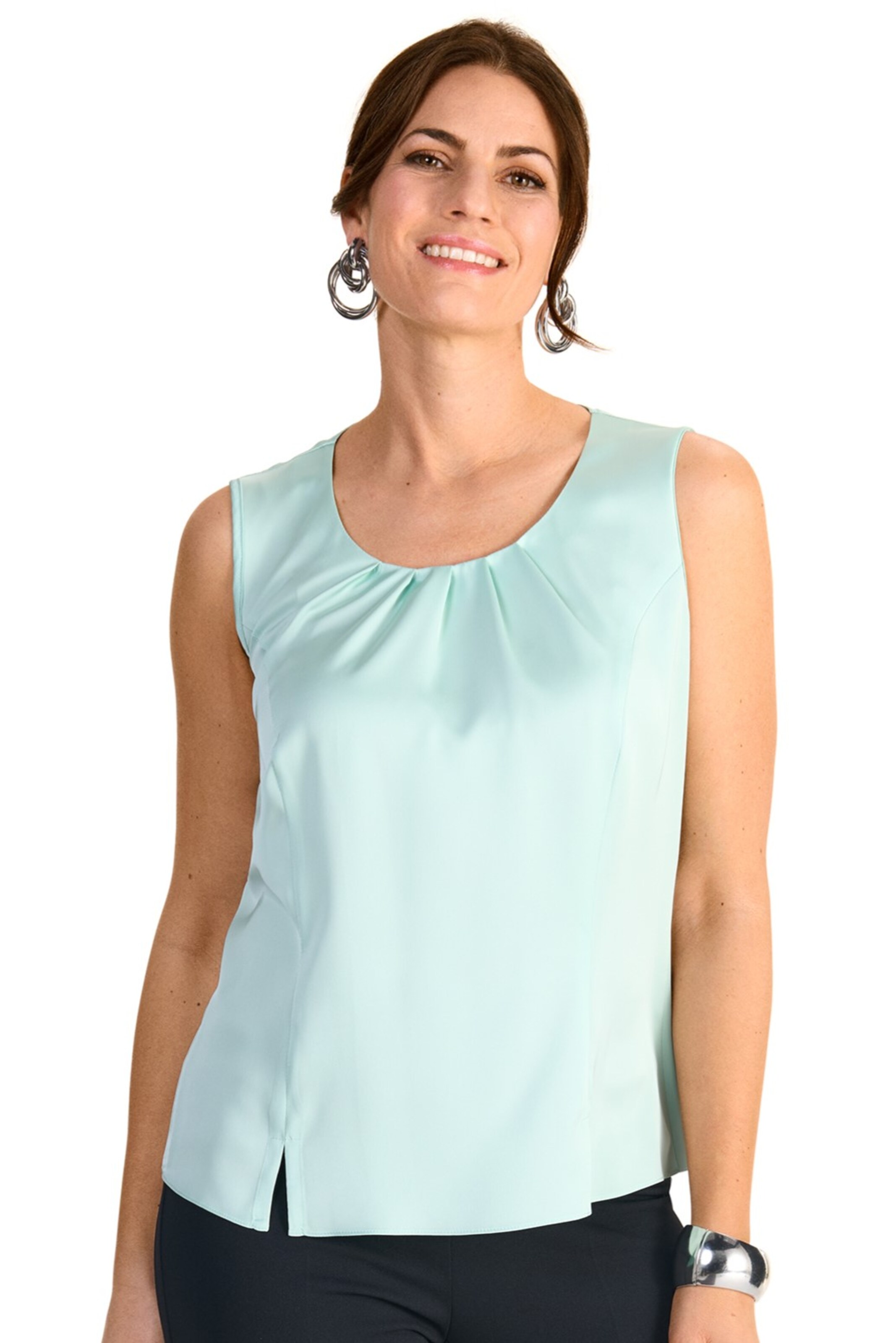Select By Hermann Lange Top in Blue: front