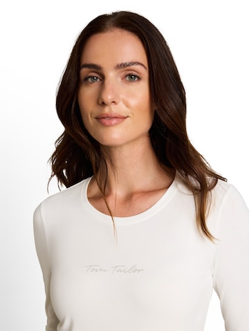 TOM TAILOR Shirt in Weiß