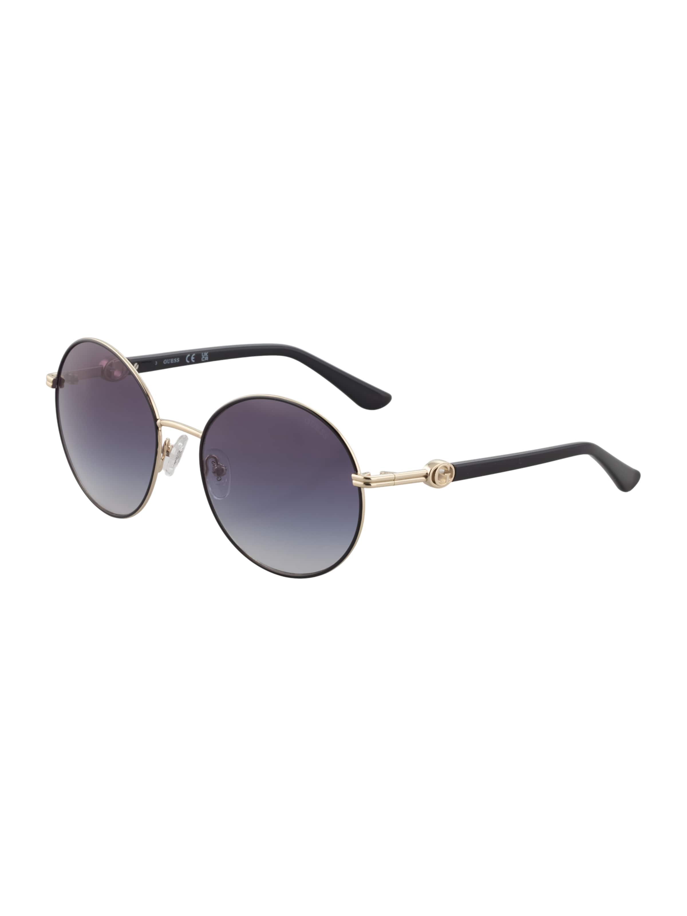 Lunettes de soleil GUESS en noir : devant