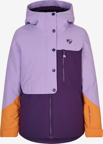 ZIENER Athletic Jacket 'AYREEN' in Purple: front