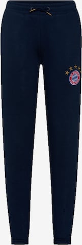 FC BAYERN MÜNCHEN Pants 'Logo' in Blue: front