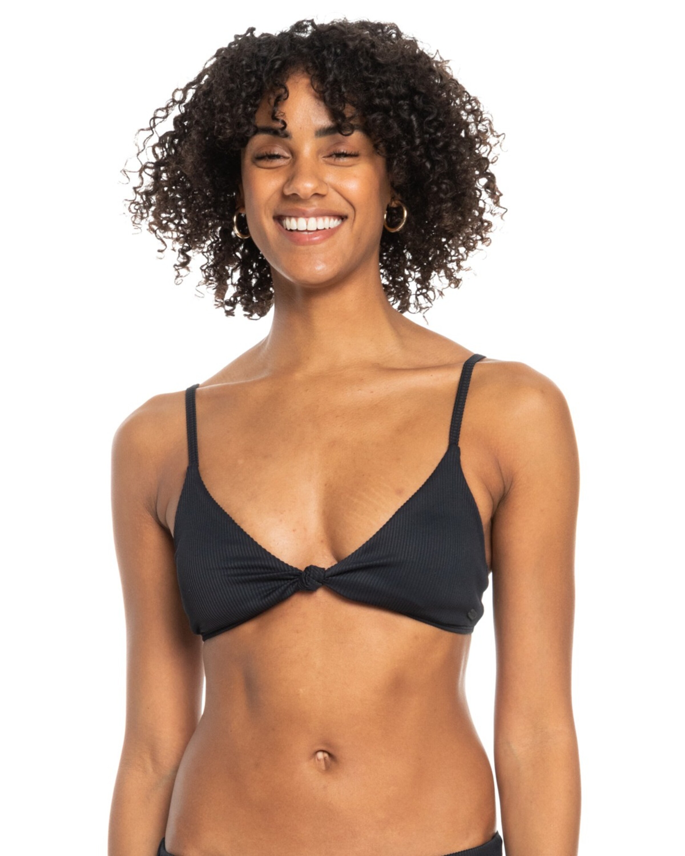 ROXY Triangel Bikinitop 'Love The Surf' in Grijs: voorkant