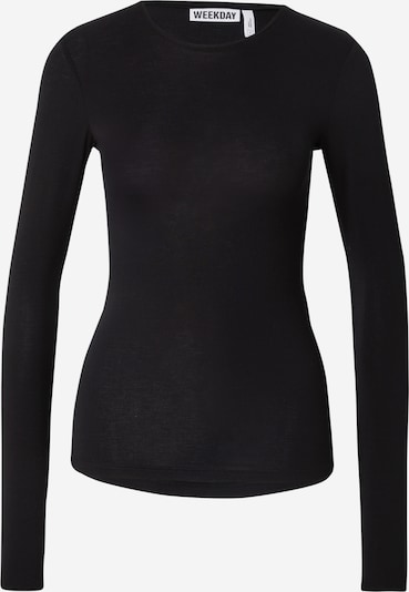 WEEKDAY T-shirt 'Dolly' en noir, Vue avec produit