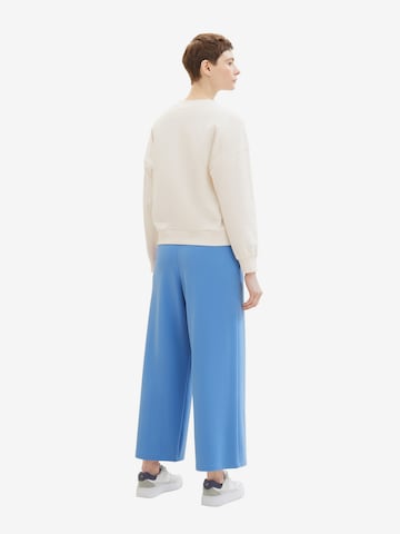 Wide Leg Pantalon TOM TAILOR DENIM en bleu