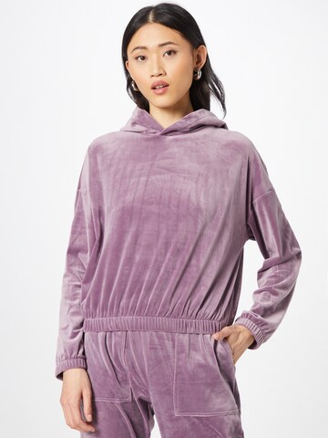 Sweat-shirt Hunkemöller en violet : devant