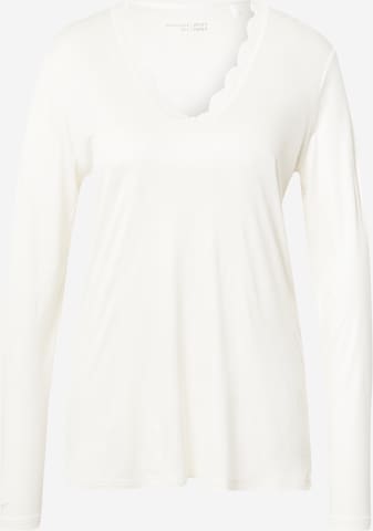 SCHIESSER Pajama Shirt in White: front