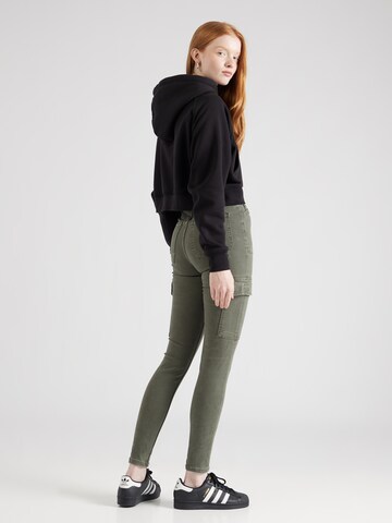 River Island Tapered Cargojeans in Groen