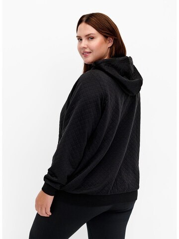 Active by Zizzi Sweatjacke 'AEMANA' in Schwarz