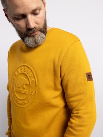 FORSBERG Sweatshirt 'Sweatshirt mit 3D Logo' in Yellow