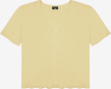 T-shirt BASSIGUE en jaune : devant