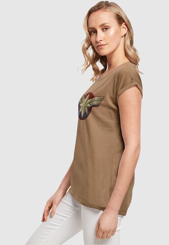 T-shirt 'Captain Marvel - Chest Emblem' ABSOLUTE CULT en marron