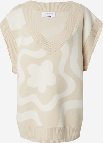 florence by mills exclusive for ABOUT YOU Свитер оверсайз 'Apple Cider' в Бежевый: спереди