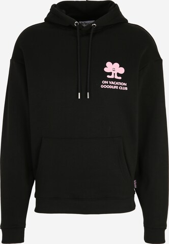 On Vacation Club Sweatshirt 'Goodlife Club' in Black: front