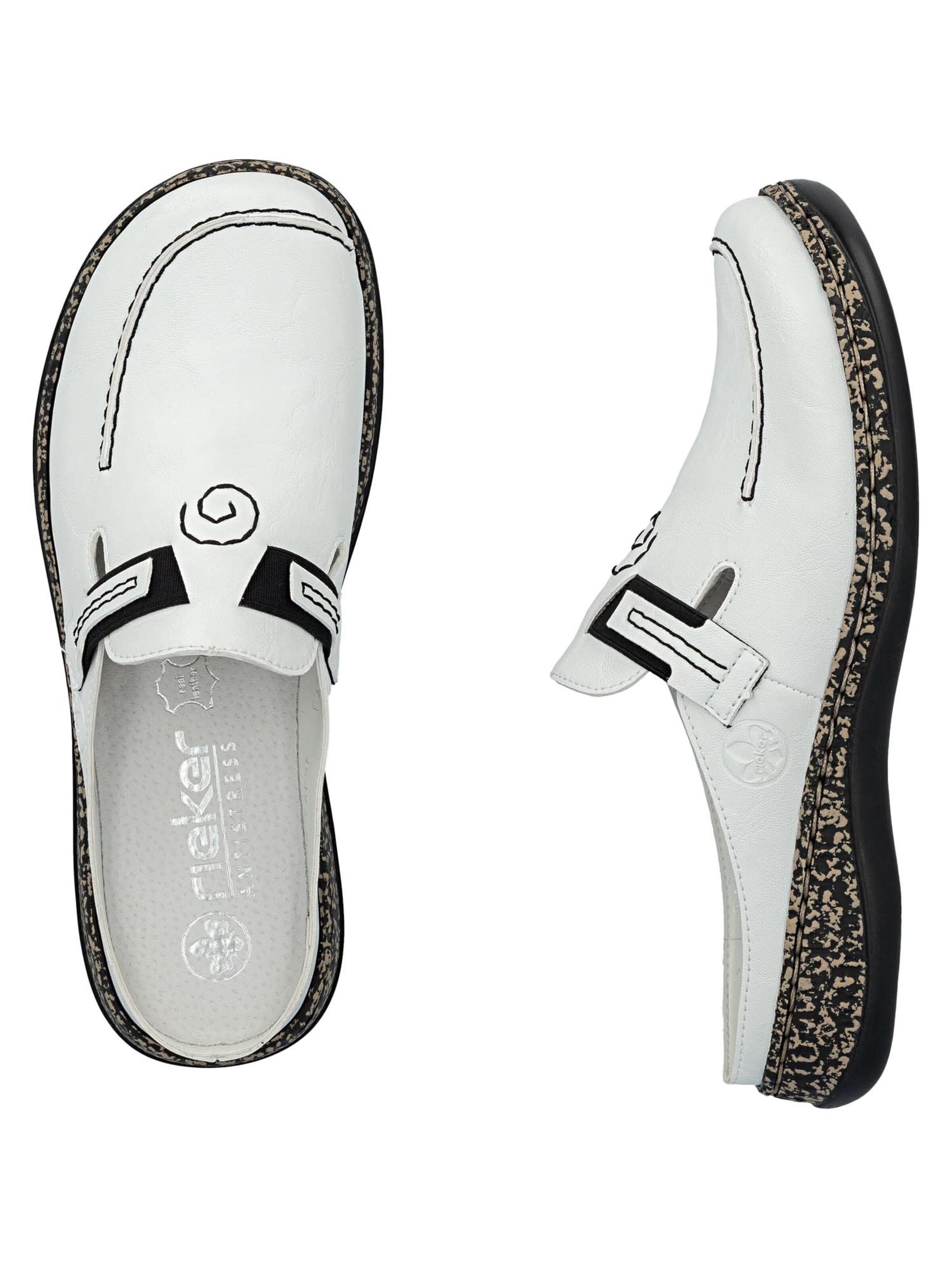 Rieker Clogs 'Basic' in White