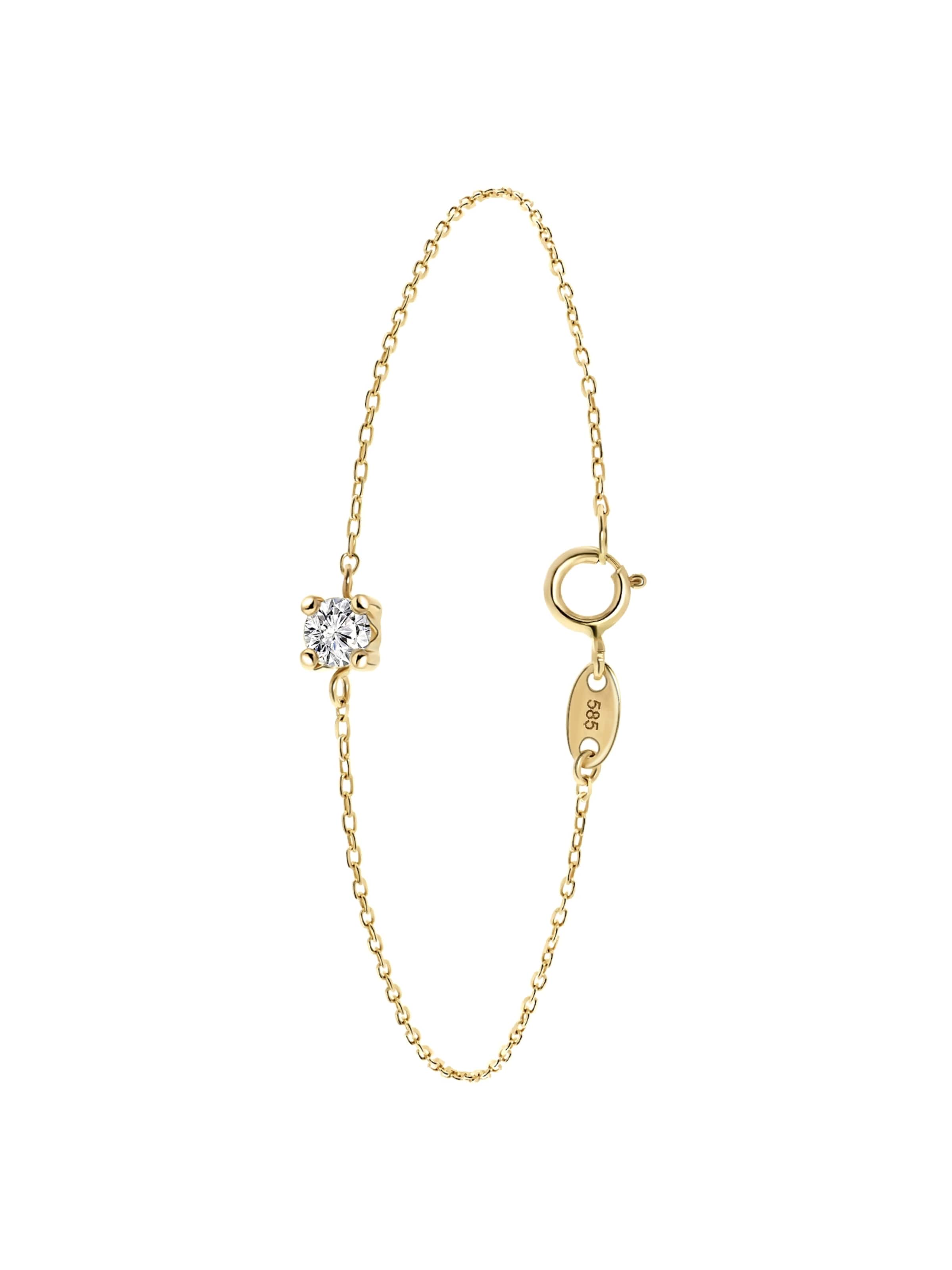 Lucardi Armband 'Klassisch' in Goud: voorkant