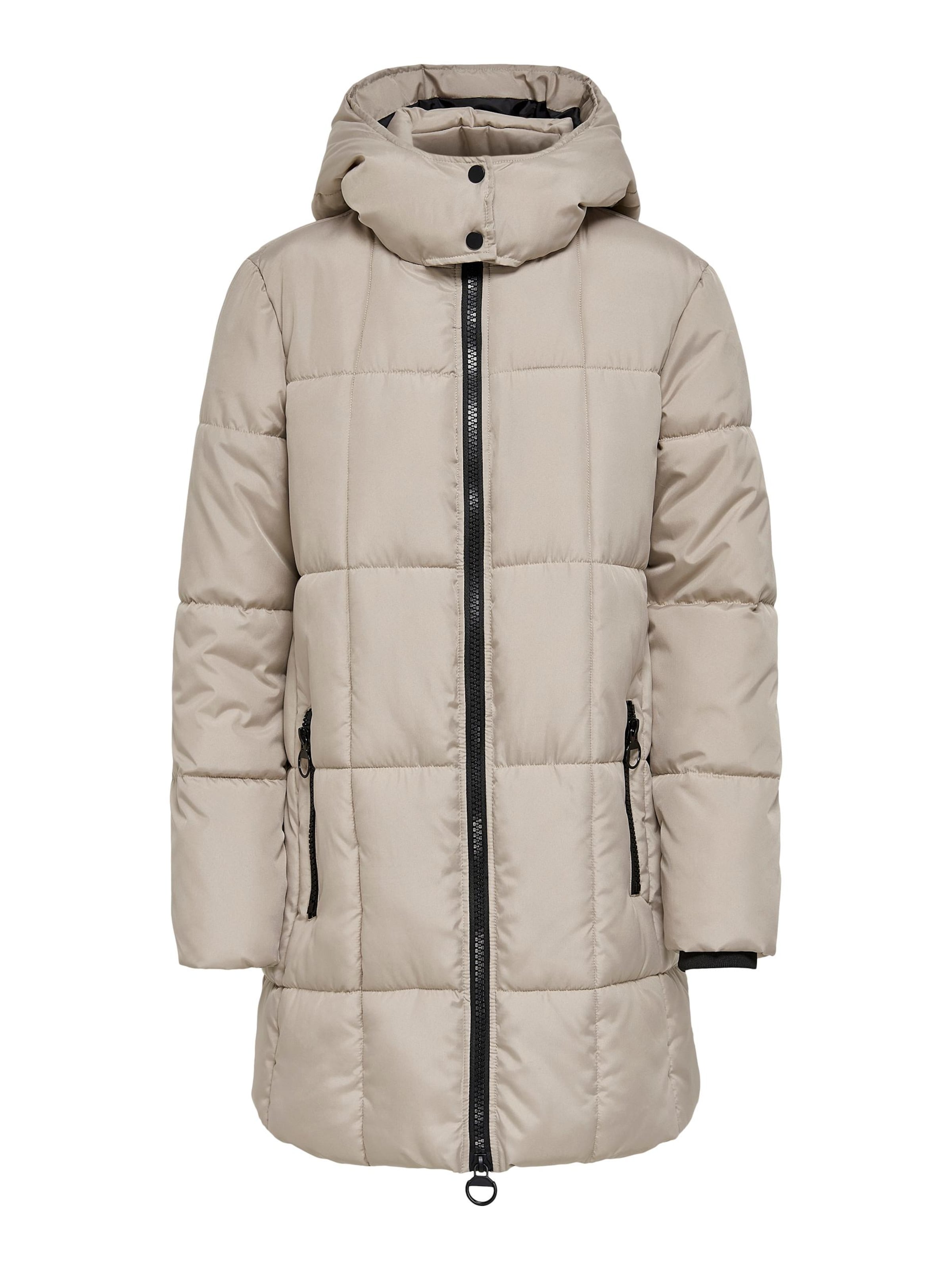 JDY Talvemantel 'Daisy', värv beež: eest vaates