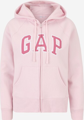 Gap Petite Sweatjacka 'HERITAGE' i rosa: framsida