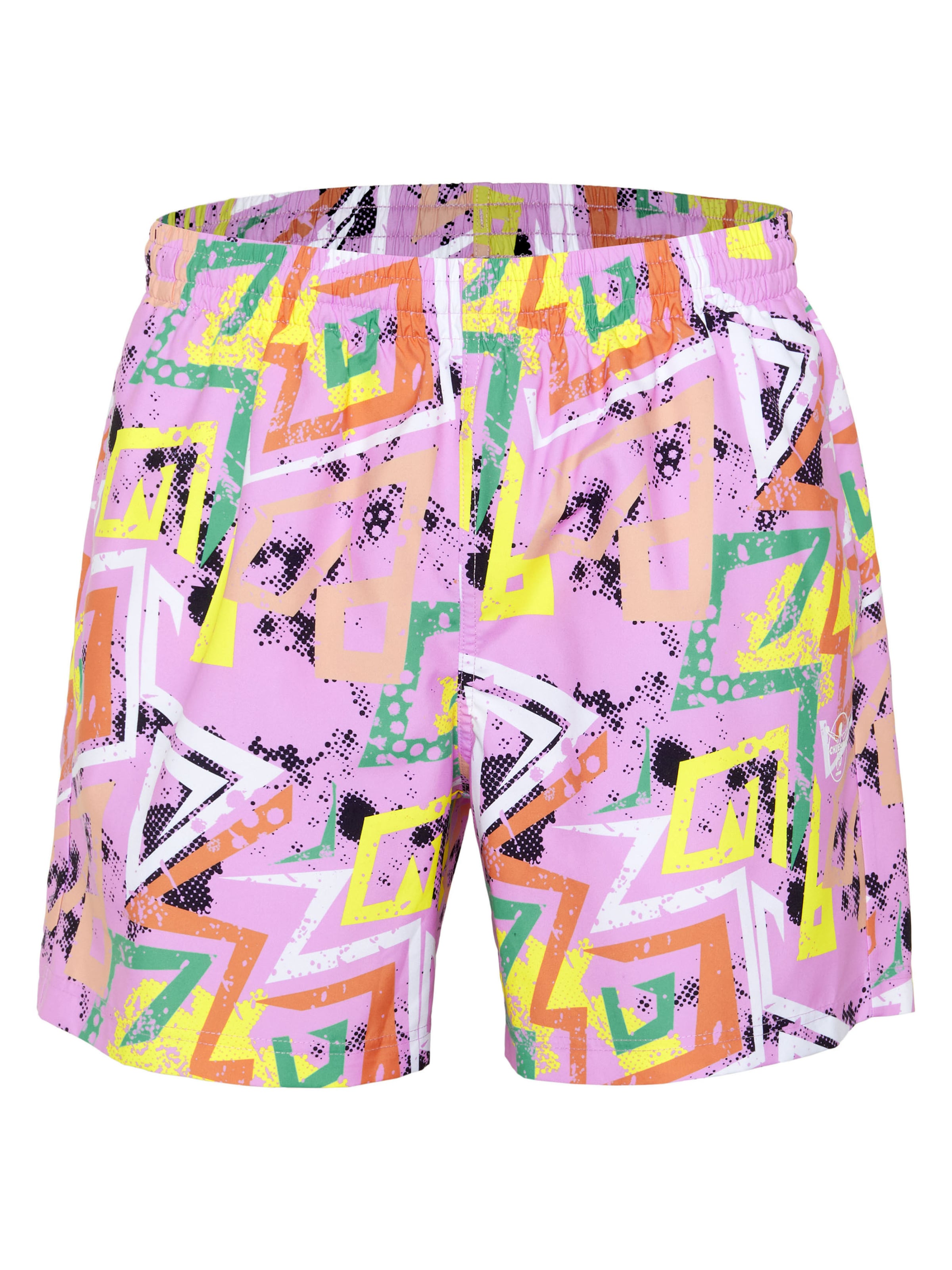 CHIEMSEE Athletic Swim Trunks in Purple: front