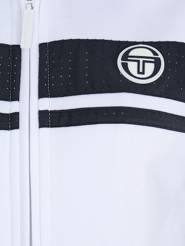 Sergio Tacchini Athletic Zip-Up Hoodie in White