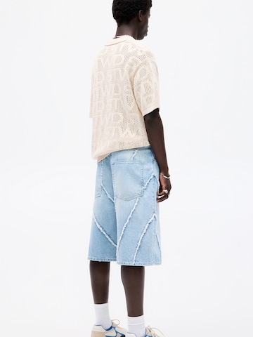 Pull-over 'STWD' Pull&Bear en blanc